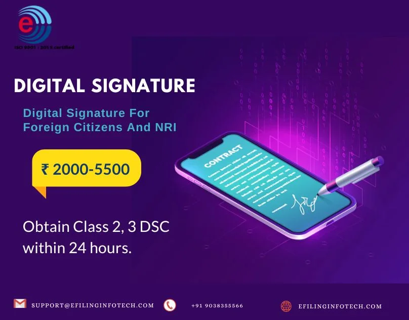 Digital signature certificate for foreign user blog