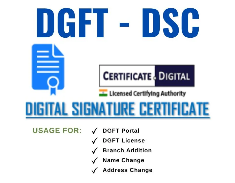 DGFT Digital Signature Certificate blog