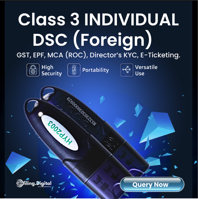 Foreign Class 3 individual DSC