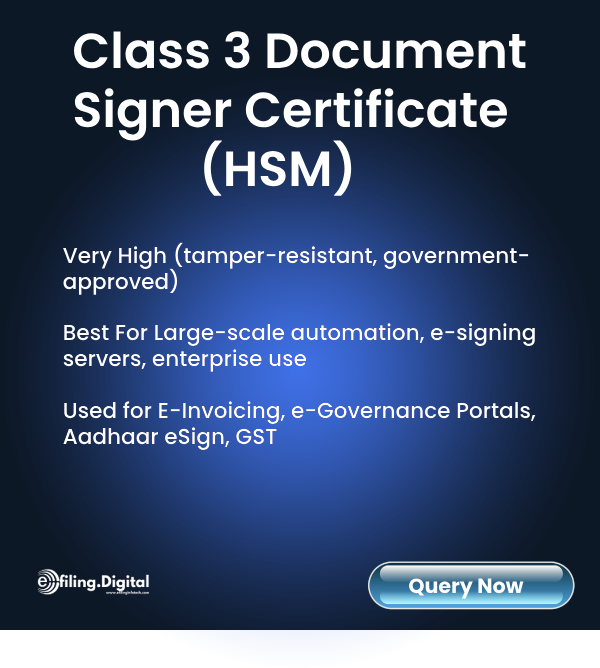 Class 3 Document Signer Certificate (HSM)