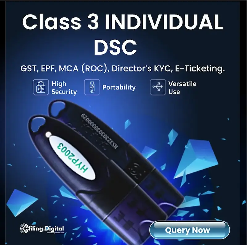 Class 3 Individual Signing DSC